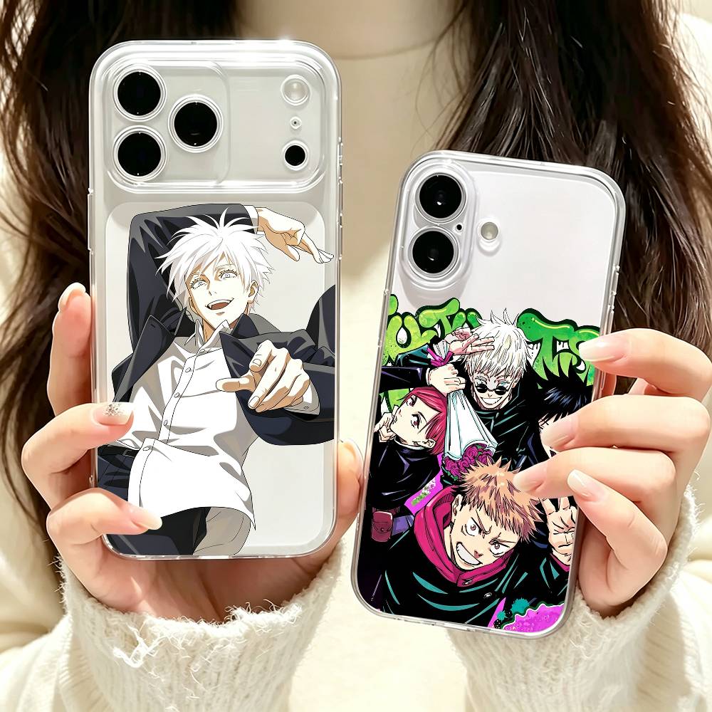 Phone Cases Jujutsu Kaisen - Jujutsu Kaisen Gojo Satoru telefoonhoesje, transparant,