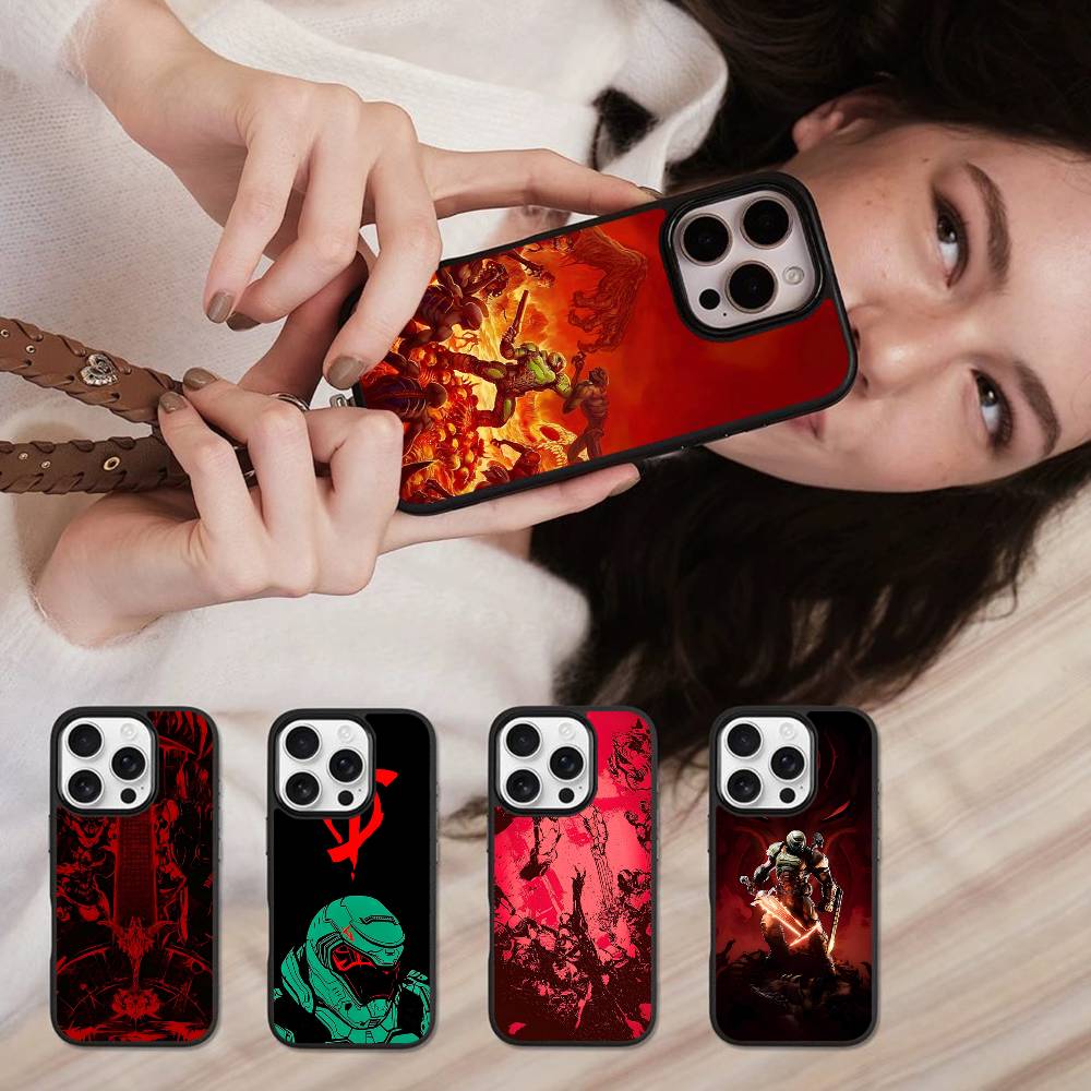 Phone Cases H&M - Game H-DOOM Eternal-S voor iPhone, zwarte