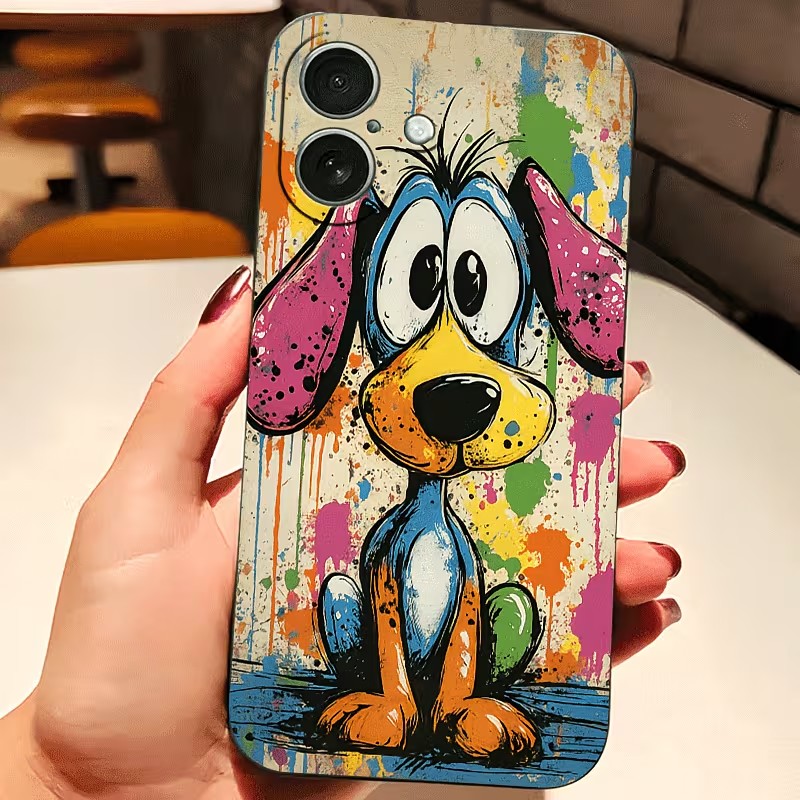 Graffiti gekleurde puppy TPU t - Phone Cases Xr Iphone recensie en prijs