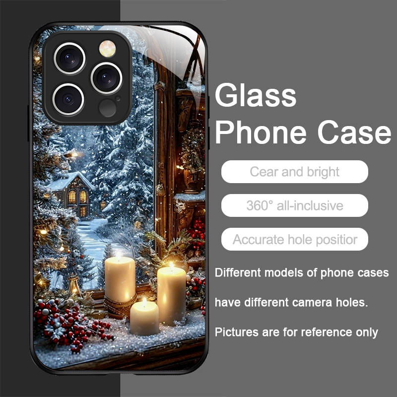 Kerstboomcadeau Besneeuwde sta - Phone Cases For Iphone 16 recensie en prijs
