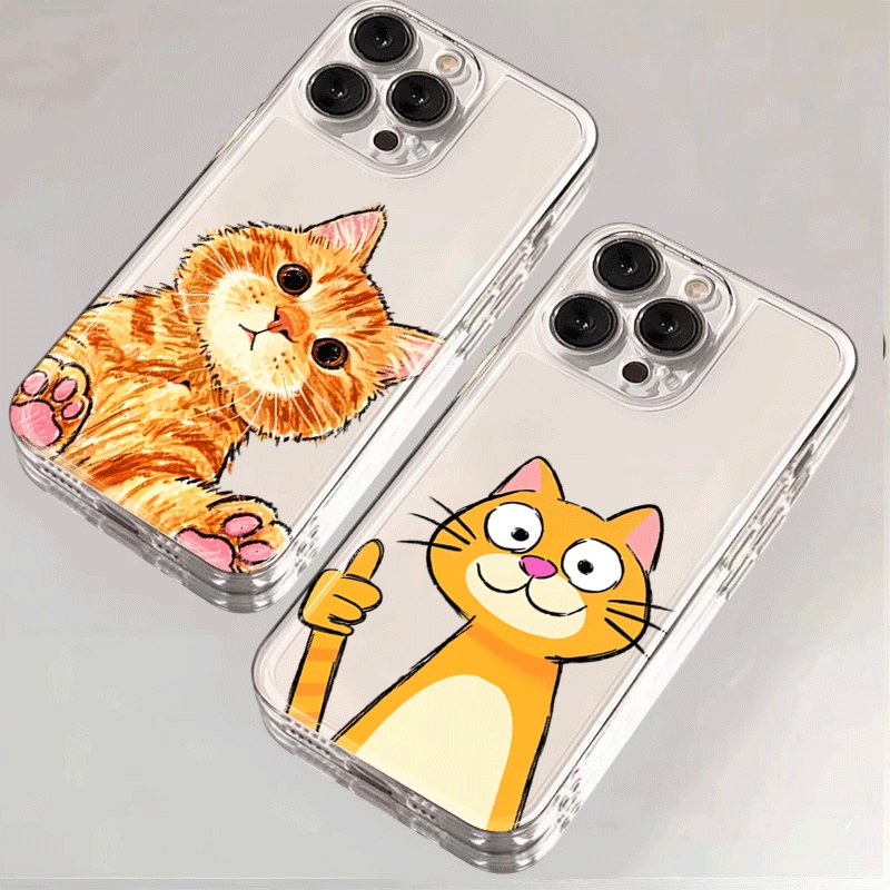 Schattige cartoon oranje katte - Phone Cases Xiaomi 15 recensie en prijs