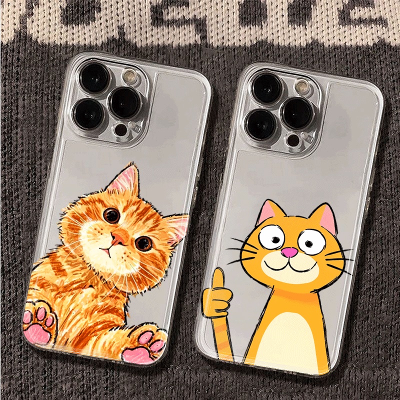 Schattige cartoon oranje katte - Phone Cases Xiaomi 15 recensie en prijs